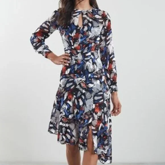 Ladies Dresses Reiss Aria Dress Reiss Aria Sleeve Geometric Lace